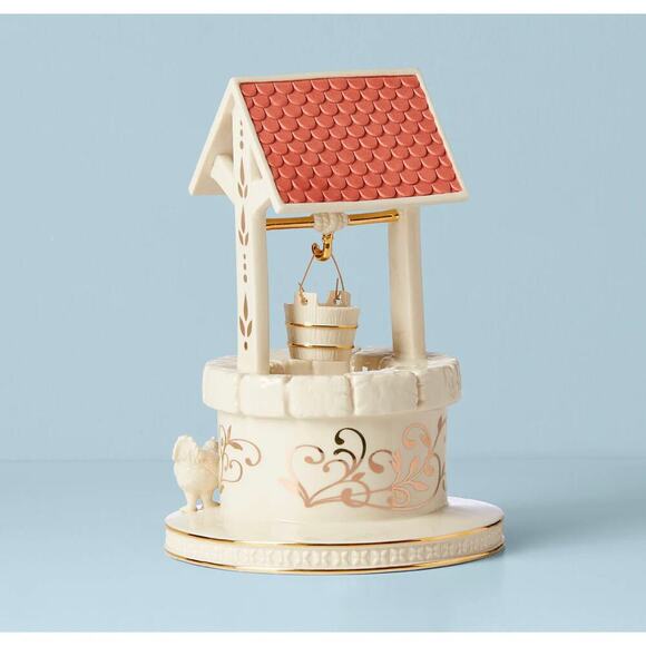 LENOX First Blessing Nativity Water Well Figurine 2021 24K Gold Gilt 893607 NIB - Picture 2 of 2